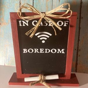 Wi-Fi chalk board sign